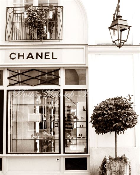 chanel shop front print